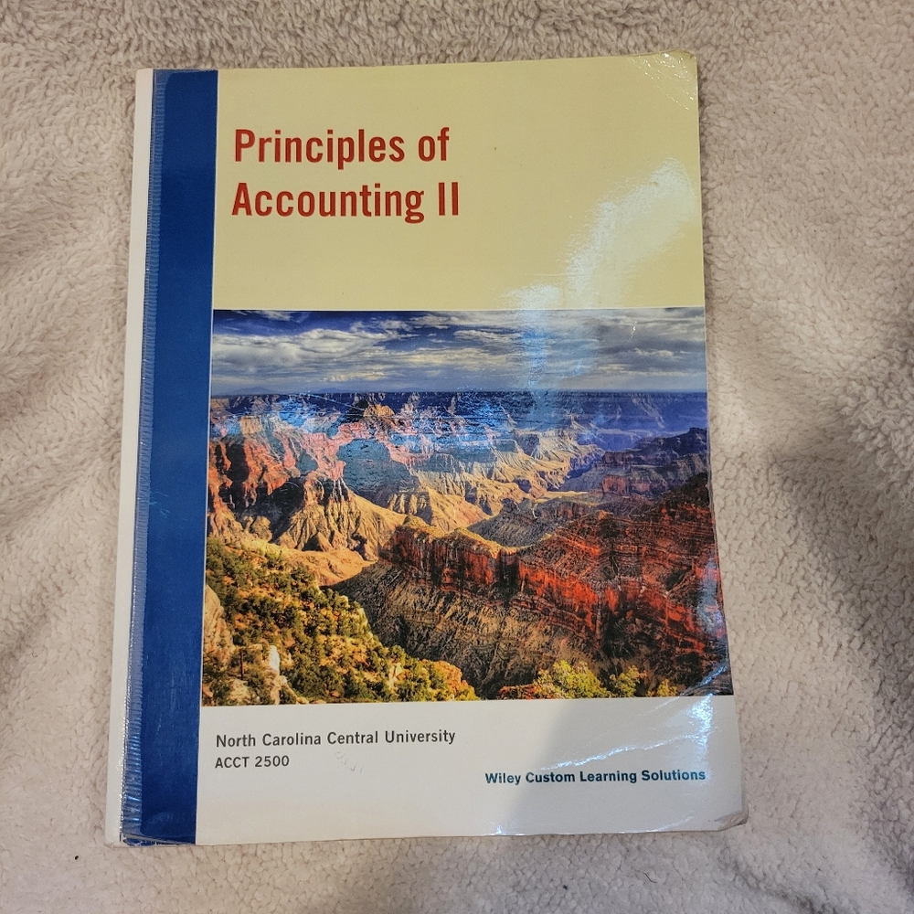 Principles of Accounting 2- ACCT 2500